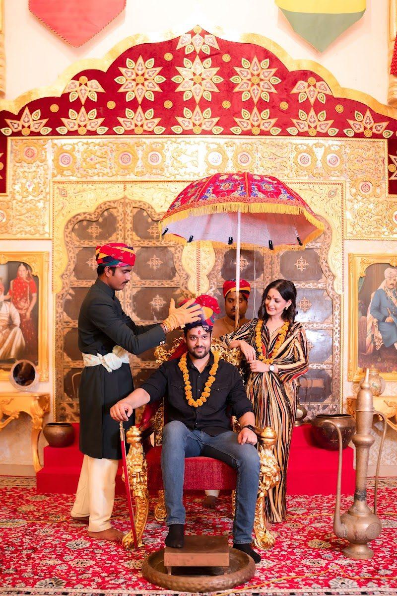Seat of honour in the darbar hall